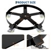 55 Gallon Drum Dolly 1000 lbs - Barrel Cart With Swivel Casters & Cross Braces, Non Tipping Drum Transport for Warehouse/Factories - 2 of 4