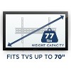 Mount-It! TV Wall Mount Bracket | Fixed 1.1" Ultra Low Profile Design Fits Large Flat Screen TVs 37 - 70 in. | 77 Lbs. Weight Capacity - 4 of 4