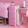 IRIS USA Plastic 4 Drawer Storage Cart, Organizer Unit for Bedroom, Closet, Kitchen, Bathroom, Laundry Room, Dorm - 4 of 4