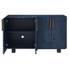 Okak Sideboard Cabinet, Bufft Cabinet with 4 Doors and 4 Shelves, Storage Cabinet for Living Room, Dining Room, Kitchen, Antique Navy - 4 of 4