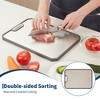 Titanium Cutting Board, 15"x10" Titanium Cutting Boards for Kitchen, Double-Sided Cutting Board with Deep Juice Grooves & Built-In Handles - 4 of 4