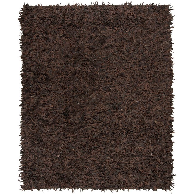 Leather Shag LSG601 Hand Knotted Area Rug  - Safavieh, 1 of 5
