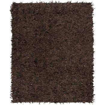 Leather Shag LSG601 Hand Knotted Area Rug  - Safavieh