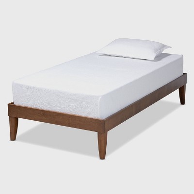Lucina Walnut Platform Bed Frame Brown - Baxton Studio