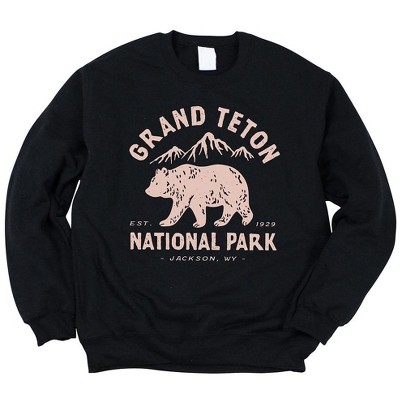 Simply Sage Market Women's Graphic Sweatshirt Vintage Grand Teton National Park