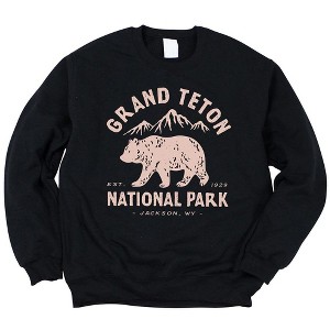 Simply Sage Market Women's Graphic Sweatshirt Vintage Grand Teton National Park - 1 of 2