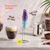 Handheld Milk Frother, Mini Foamer, Battery Operated Stainless Steel Drink Mixer for Coffee, Lattes, Cappuccino, Matcha, Chocolate - 3 of 4