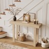 46-Inch Wooden Console Table, Narrow Farmhouse Accent Table for Entryway, Hallway, Foyer, or Living Room – Rectangular Design for Rustic Home Décor - 2 of 4