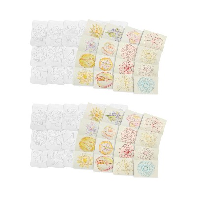 Roylco® Flowers Rubbing Plates, 16 Per Pack, 2 Packs