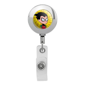 Teen Titans Go! Robin Metal Chrome Badge ID Card Holder Clip - 1 of 3