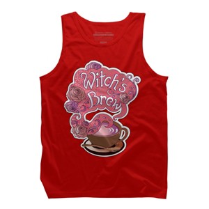 Men's Design By Humans Witch's Brew Cup of Coffee Pretty Halloween Concoction Shirt By TronicTees Tank Top - 1 of 2