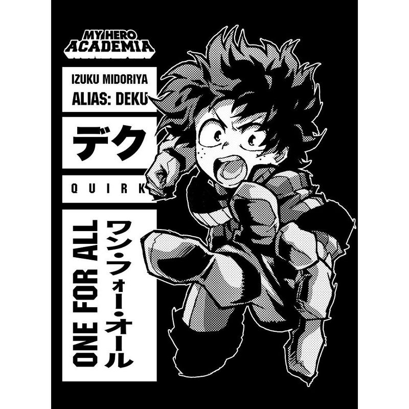 My Hero Academia Character Anime Cartoon Mens Black Graphic Tee Shirt, 2 of 4