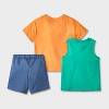 Toddler Boys' 3pk Jersey and French Terry Shorts Set - Cat & Jack™ - 2 of 4