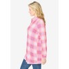 Woman Within Plus Size Plaid Knit Tunic With Collar - 4 of 4