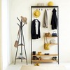 Industrial Style Coat Rack Stand with 2 Shelves: Sturdy, Stylish Organizer for Clothes, Hats, and Bags - 3 of 4