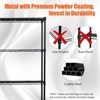 4-Tier Garage Storage Shelving with Wheels – Heavy Duty Adjustable Rolling Utility Rack for Garage & Kitchen - 4 of 4