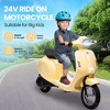 24V Kids Motorcycle for Big Kids, 14MPH Max Speed Electric Motorcycle with 350W Motor - 2 of 4