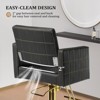 Karl Home Black Wide Seat Hair Stylist Salon Chair Heavy Duty Hydraulic - 4 of 4