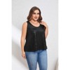 Coolmee Womens Plus Size Sequin Tank Tops Scoop Neck Sleeveless T-shirts Sexy Sparkle Shimmer Tunic Tops - 4 of 4