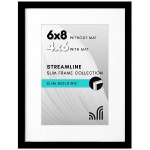 Americanflat Thin Picture Frames with shatter-resistant glass - Horizontal and Vertical Formats for Wall and Tabletop - 1 of 4