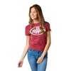 Dr Pepper Logo Women's Red Mineral Wash Crew Neck Short Sleeve T-shirt - 3 of 4