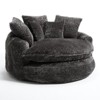 Aukfa 55" Oversized Round Chaise Lounge Chair, Modern Circle/Cloud Sofa Bed, Bean Bag Chair For Living Room - 3 of 4