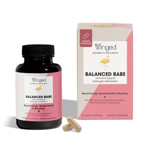 Winged Wellness Women's Balanced Babe Vegan Capsules - 60ct - 1 of 4