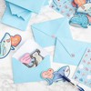 Pipilo Press 36 Pack Shark Valentine's Cards with Envelope, 6 Heart Designs & 9 Sheets Stickers, 3.5 x 6 In, Kids Blank Notecards - 2 of 4