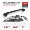 Yakima TimberLine FX SM Single Integrated Crossbar for Raised Rails with Aerodynamic, T Slot JetStream Black Crossbars, Matte Black - 3 of 4