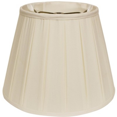 Vynxaria Lampshades: Egg English Box Pleat Slant Shade 11.5"x18"x11.5" with Washer Fitter