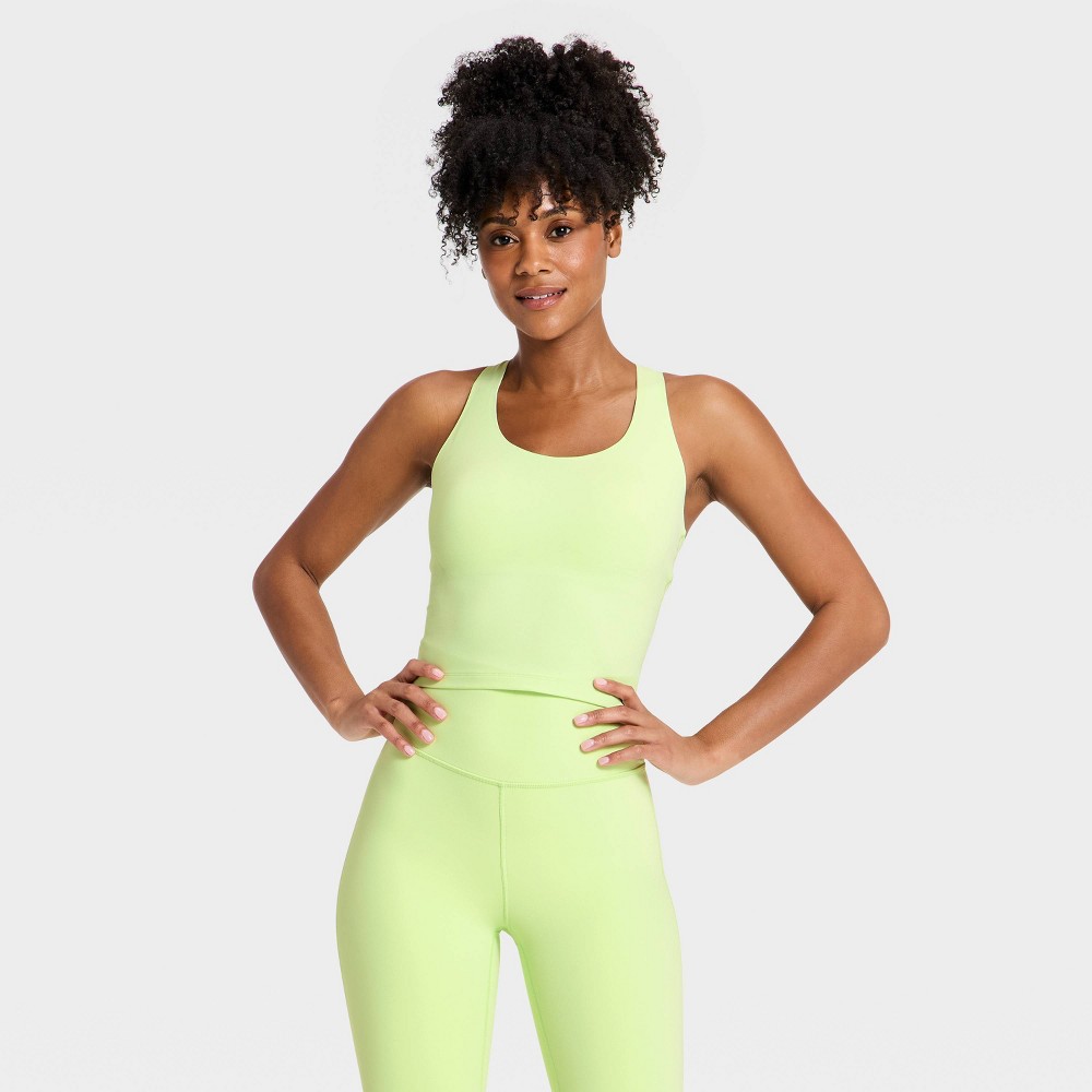 Women's Everyday Soft Racerback Tank Top - All In Motion™ Light Green M
