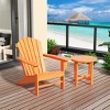 WestinTrends Dylan HDPE Outdoor Patio Adirondack Chair with Side Table (2-Piece Set) - 2 of 4