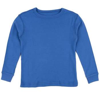 Leveret Kids Long Sleeve Solid Classic Color T-Shirt