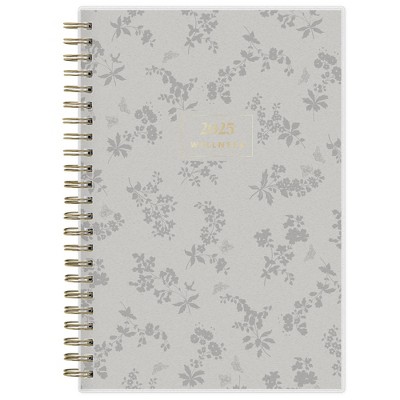 The Everygirl Wellness Planner January - December 2025 Frosted 5"x8" Weekly/Monthly Wirebound Marchesa Gray