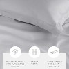 Cotton Duvet Cover Set & Insert 4PC Bundle, 300TC Sateen Vintage Washed Duvet Set with Down Alternative Comforter, All Season Bedding - Becky Cameron - 4 of 4