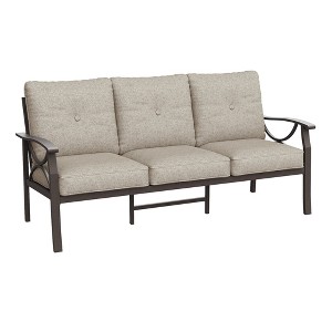 Heynemo Metal Outdoor Couch, All-Weather Metal Patio 3-seat Sofa with Soft Thick Cushions, Patio Sofa Couch for Porch Backyard Garden - 1 of 4