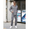 Men's Tracksuit Set 2 Piece Quarter Zip Casual Golf Jogging Suit Athletic Sports Sweatsuits Set Grey 2XL - 2 of 4