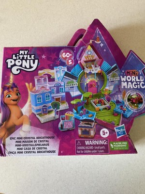 My Little Pony Mini World Magic Epic Crystal Brighthouse Toy, Buildable  Playset with 5 Collectible Figures, for Kids Ages 5 and Up