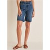 VENUS Womens Brooke Denim Bermuda Shorts - 2 of 4