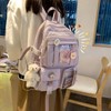 HTUTWOO High School Student Backpack Bags Backpack With Pin And Pendant,Cute Backpack,Outdoor Sports Leisure Bag, Back to School Backpack - 3 of 4