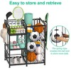 MOEPISY Garage Sports Equipment Organizer, Garage Ball Storage Rack with Elastic Straps and 4 Hooks - 4 of 4