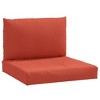 vidaXL Pallet Cushions 2 pcs Melange Red Fabric - 2 of 4