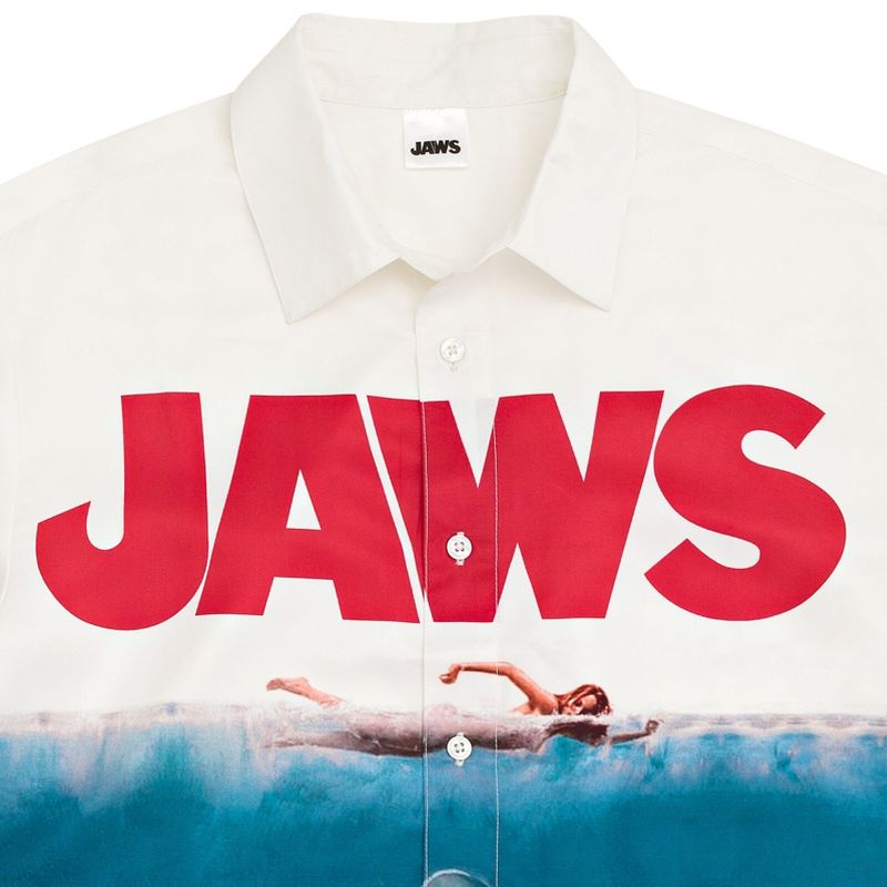 JAWS Hawaiian Button Down Dress Shirt  Adult, 5 of 8
