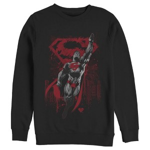 Men's Superman Grunge Hero Flight Sweatshirt - 1 of 3