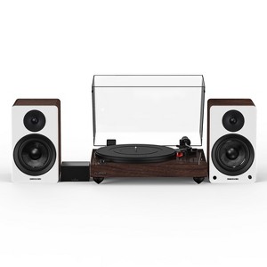 Fluance RT83 Reference High Fidelity Vinyl Turntable, PA10 Phono Preamp and Ai41 Powered 5" Stereo Bookshelf Speakers - 1 of 4
