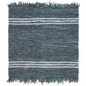 Vintage Leather W/ Fringes VTL702 Hand Woven Indoor Rugs - Safavieh - 1 of 4