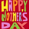Men's Design By Humans Happy Mother's Day Colorful Text By Yunta T-Shirt - 2 of 2