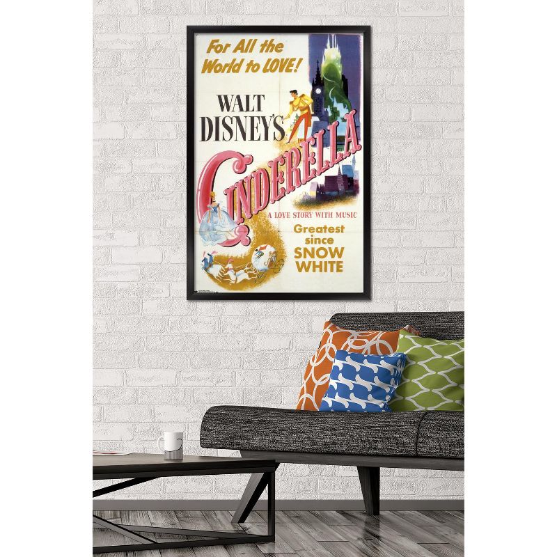 Trends International 24X36 Disney Cinderella - One Sheet Framed Wall Poster Prints, 2 of 7