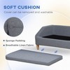 UbMelt Dog Bed Elegant Pet Bed for Medium Dogs Comfy Dog Couch with Removable Cushion Durable Elevated Dog Sofa Bed Modern and Stylish Dog Sofa - 3 of 4