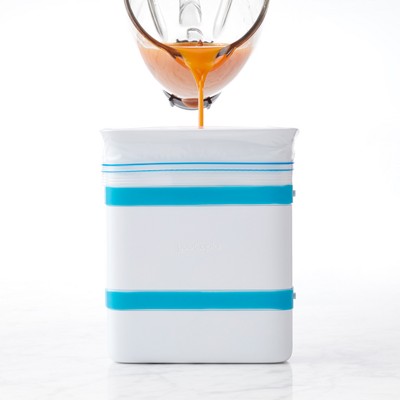 FreezeUp Food Block Maker, 6 Cup: YouCopia Freezer Organizer, Plastic, 2-Year Warranty, White